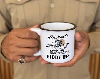 Western Cowboy Cowgirl Gift, Little Cup of Giddy Up, Country Music Western Mug, Cowboy Mug