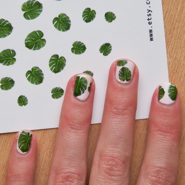 Monstera Nail Decals