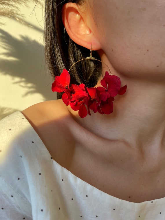 BLINGEE Latest Trendy Rose Tulip Flower Drop Earrings For Women Girls  Korean western Stylish fancy light