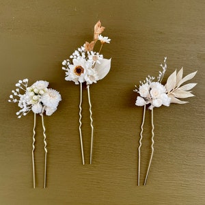 Preserved flower bun stick — ADELE (3 styles to choose from)