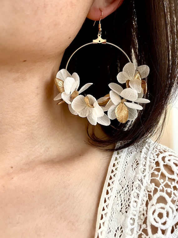 Handmade real pressed preserved floral Earrings | woodland jewelry | spring  and summer accessories | botanical earrings | nature gifts