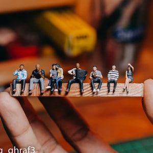 Actionfiguren S-Menschen Mann und Frau Dating Paar Miniatur Diorama HO Maßstab 1/87