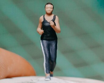 Miniature Action Figure Sport Man and Women Diorama Scale 1/87 Decoration