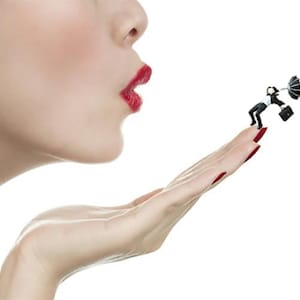 Miniature Figure Flying Umbrella Man Scale HO 1:87 NO PREISER New