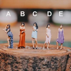 Figura de acción en miniatura de una oficinista trabajadora para diorama, escala 1:64, decoración 1/64