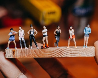Sports Miniature Action Figures Sports Diorama Model Gift Sport HO Scale 1:87 Decoration 1/87