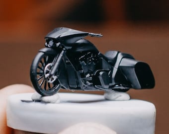 Miniature Figure Action Motorcycle Hur ley Diorama HO Scale 1/87 Decoration