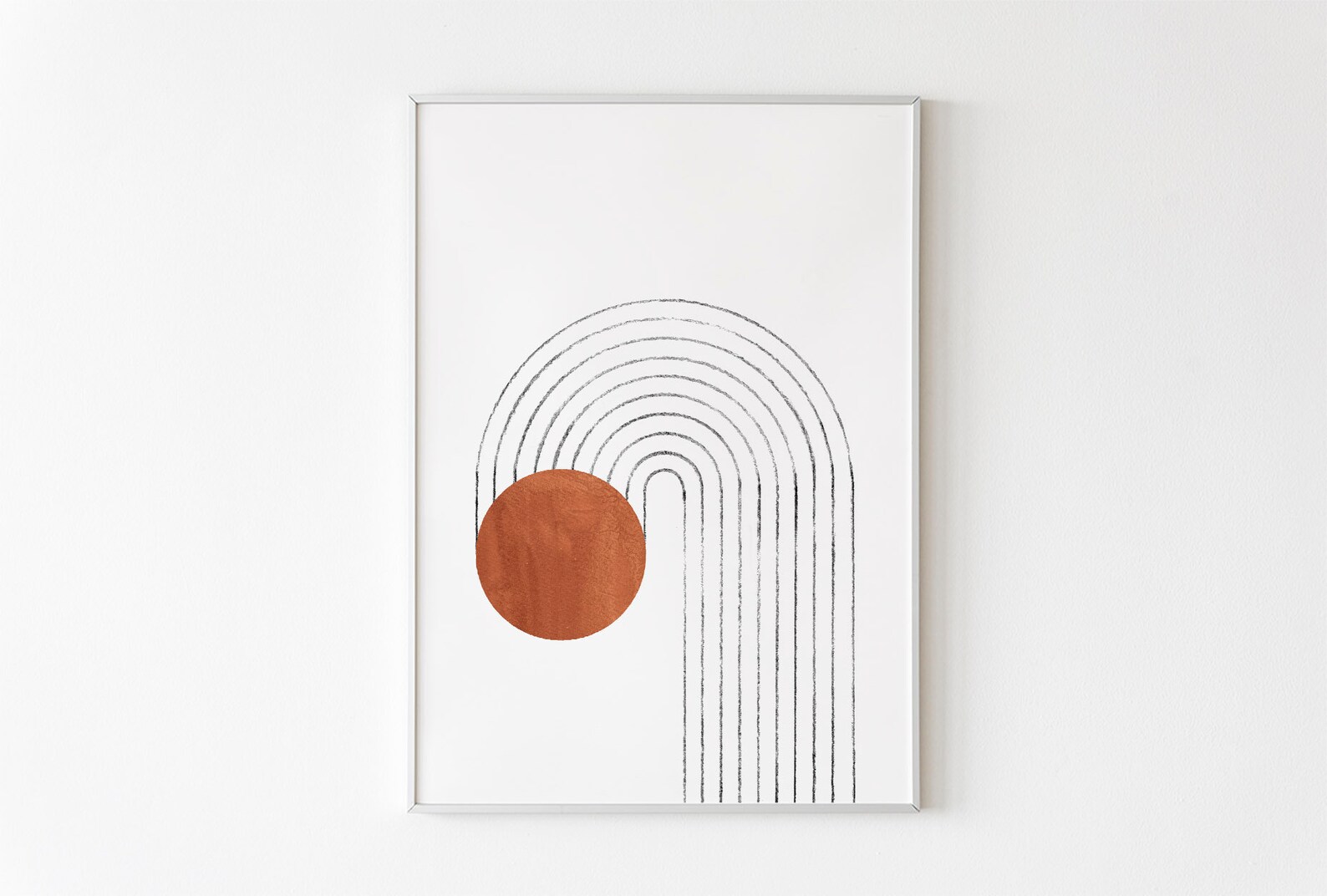 Minimalist Printable wall art Abstract print Downloadable Line | Etsy