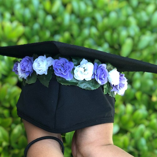 Custom Graduation Cap Flower Crown Small Etsy