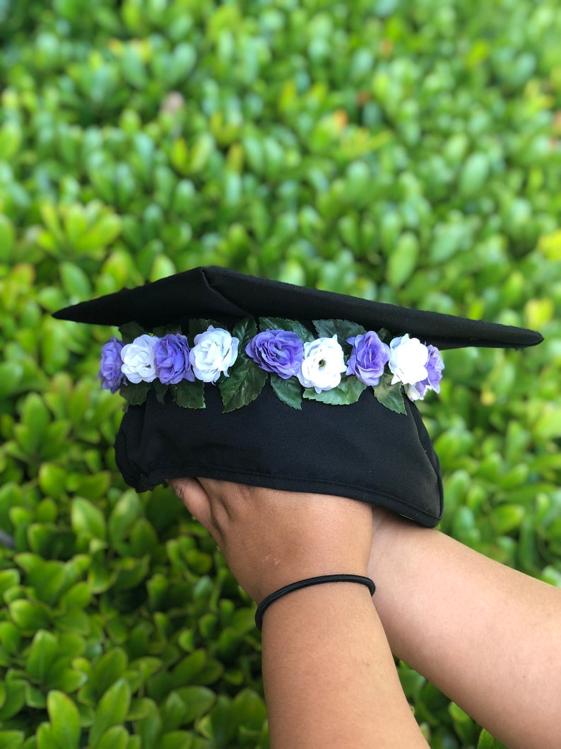 Custom Graduation Cap Flower Crown Small Etsy