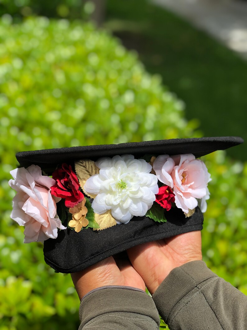 Custom Graduation Cap Flower Crown Etsy