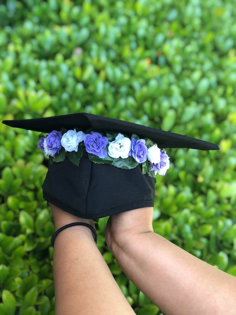 Custom Graduation Cap Flower Crown Small Etsy