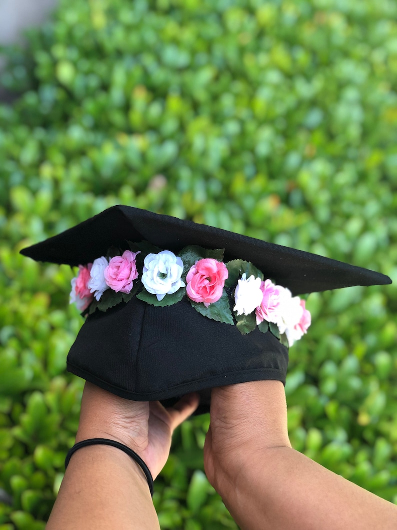 Custom Graduation Cap Flower Crown Small Etsy