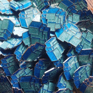 Blocchi blu brillanti