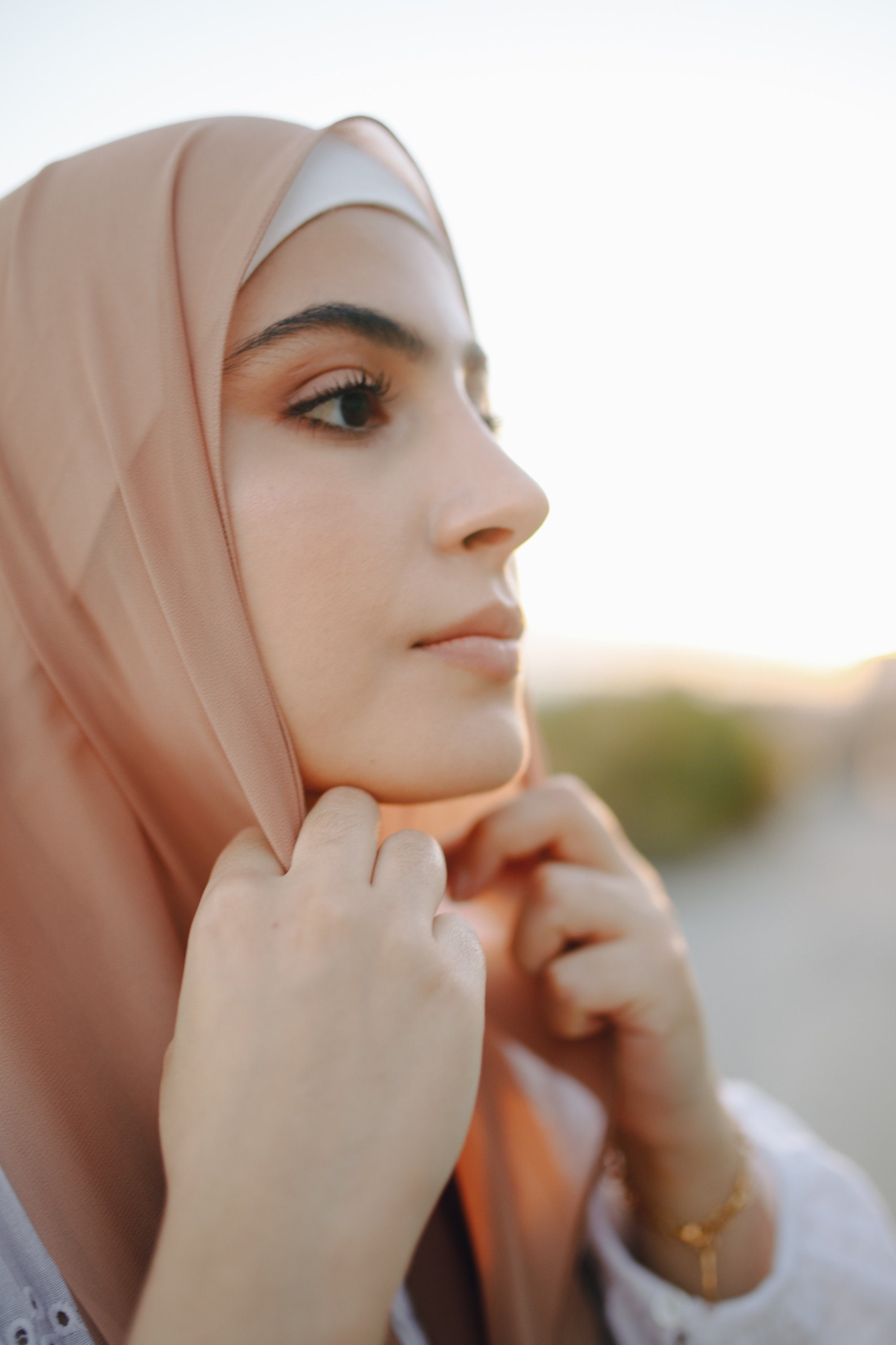 Plain chiffon shawl online sale