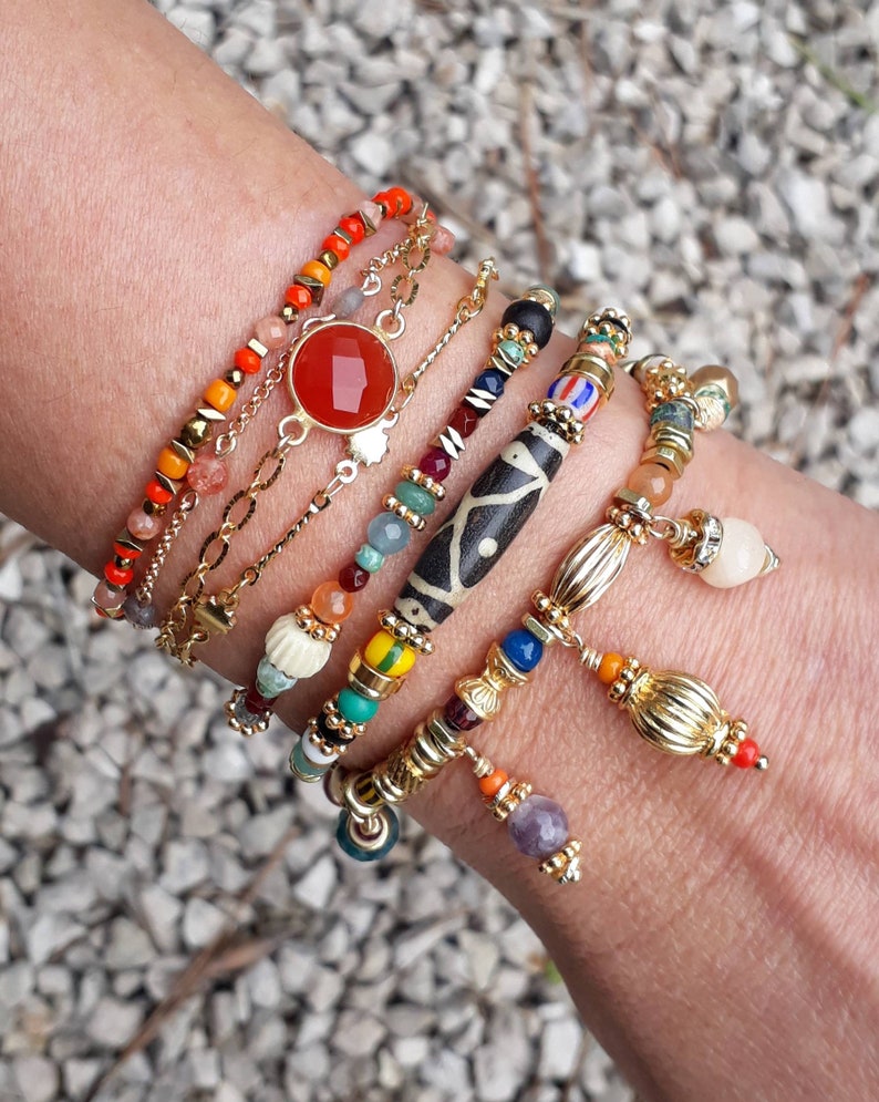 gifts woman gift labradorite and semi-precious stones Boho woman bracelet