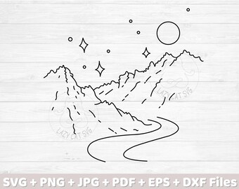 Free Free Mountain River Svg 305 SVG PNG EPS DXF File