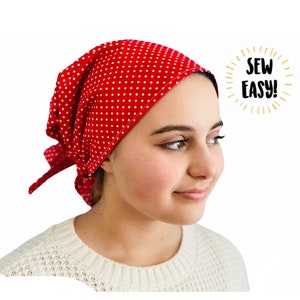 Learn to Sew a Reversible Surgical Cap - Scrub - Nurse Hat - Chemo - Doctor - DIY - PDF - Quick Pattern - Sewing - Make - How to - Tutorial
