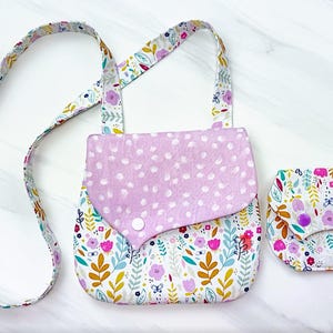 Bloom Purse Duo Sewing Patterns Bundle + VIDEO Tutorials | Cute Children’s Mini Purse + Card Pouch Printable PDF | Easy Beginner Girl’s Bags