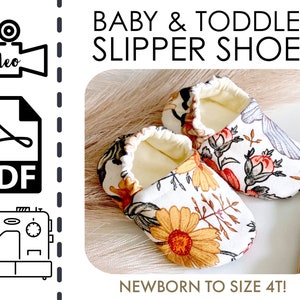 BESTSELLER Unisex Baby Shoes Sewing Pattern & Tutorial | Newborn | Toddler | Baby Shower Gift to Sew | PDF | Instant Download | Digital