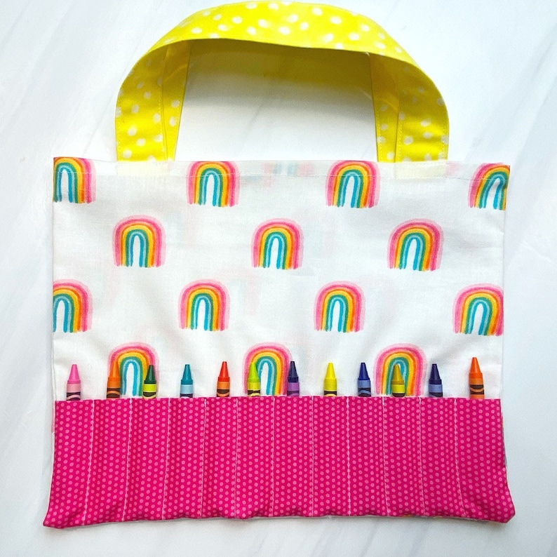 Beginners Crayon and Coloring Book Tote Bag Sewing Pattern & Etsy