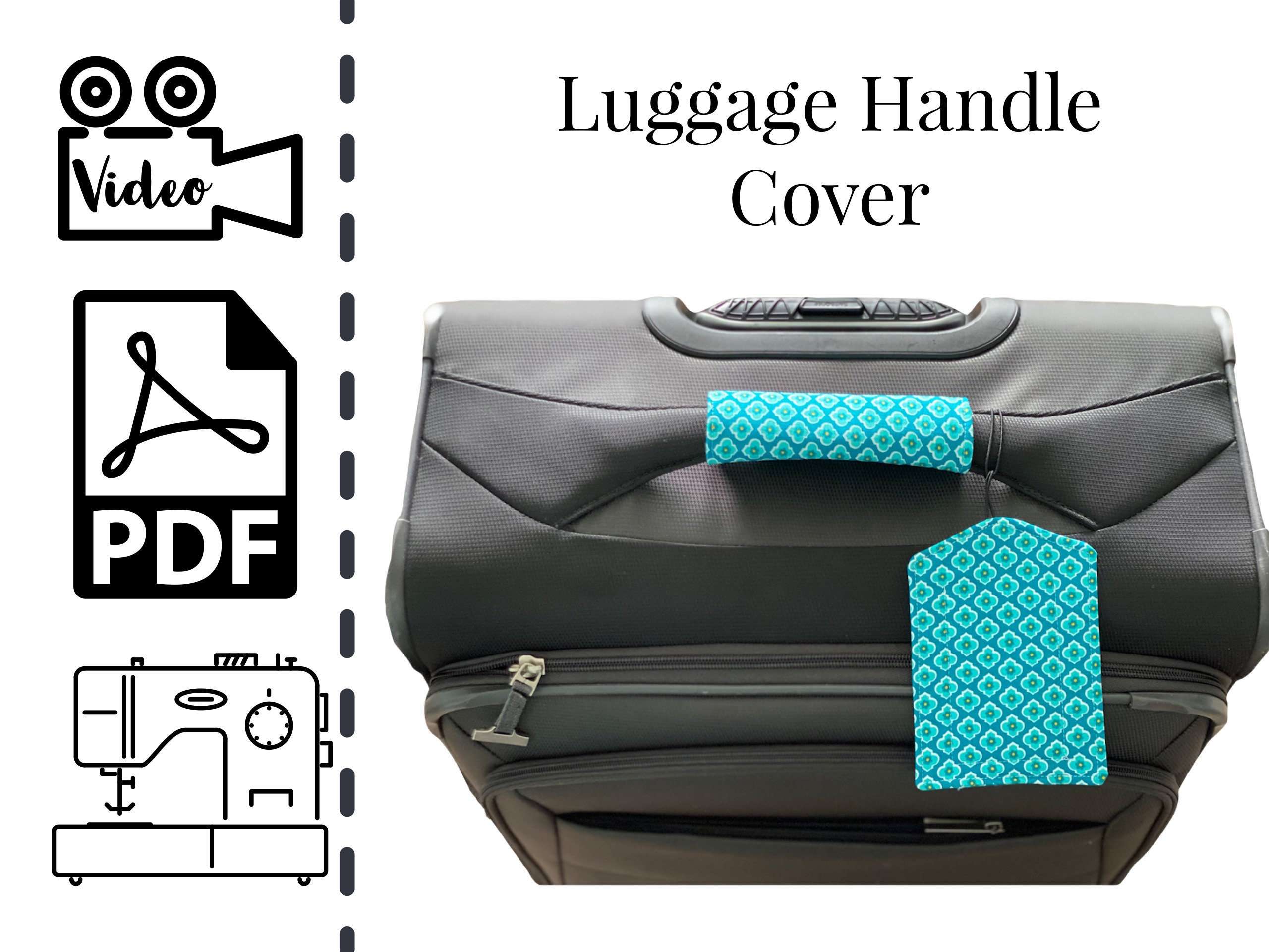 40 Pattern Options Preppy Collection Personalized Handle Wrap Luggage Finder Bag Tags Beach Trendy Patterns Tassen & portemonnees Bagage & Reizen Bagageriemen 