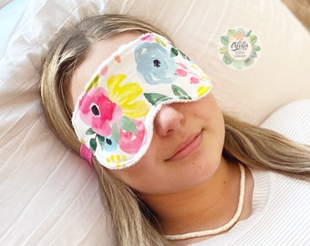 Cartamodello PDF per mascherina per dormire / Mascherina da viaggio per bambini e adulti / Tutorial di cucito per principianti / Regalo fai da te da cucire per Natale per adolescenti