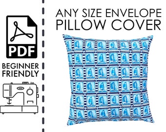 EASY 10 Minute Envelope Pillow Cover Sewing Tutorial | Sew | Easy DIY | Holiday Decoration | Christmas | Pillowcase | Room | Throw Pillow