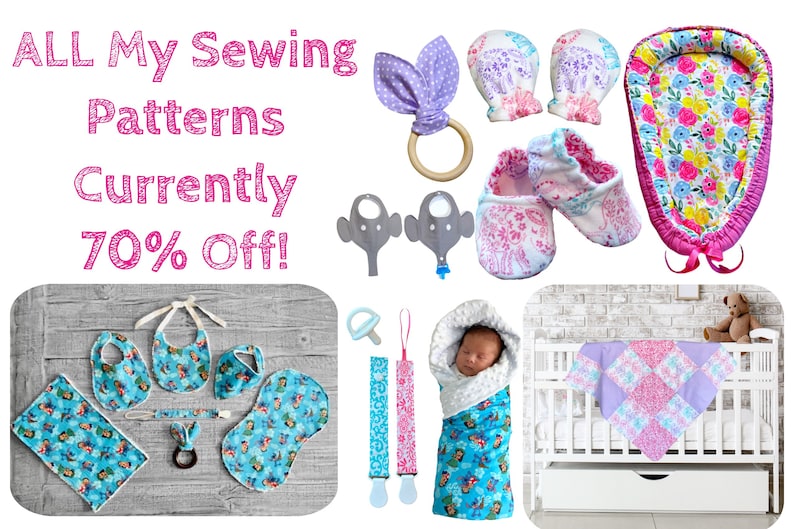 Baby No Scratch Mittens Sewing Pattern & Tutorial Newborn Etsy