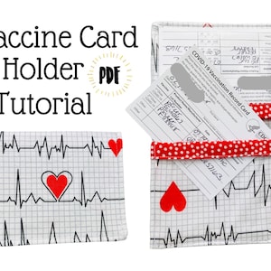 Titolare della protezione della carta vaccinale per principianti / Modello / Portafoglio vaccinale / Tutorial fai da te / Come / Cancellare / Istruzioni / PDF / 19/ vax / Cucire
