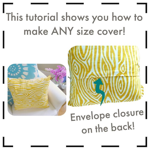 How to Make a DIY Envelope Pillow Cover - Be Brave and Bloom