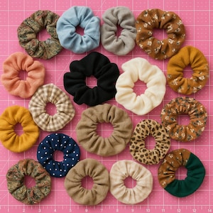 ŁATWE szycie gumki do włosów dla początkujących | Projekt | Wzór | Jak szyć | Zrób to sam | Gumka do włosów | Powrót do szkoły | Prezent dla nastolatka | Szybki | Samouczek PDF