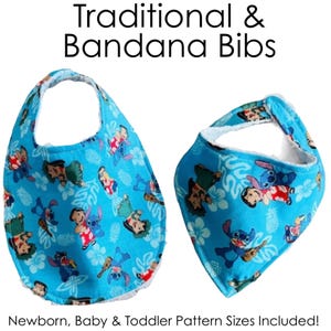 Baby Bibs Sewing Pattern Bundle | DIY PDF Tutorial | Digital Download | Newborn | Toddler | Instructions | 3 Sizes | Baby Shower Gift