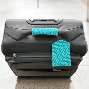 Patrón y tutorial de costura para funda de asa de equipaje fácil / Costura / Patrón / Bricolaje fácil / Regalo / Viajes / Proyecto rápido / Etiqueta / Decoración