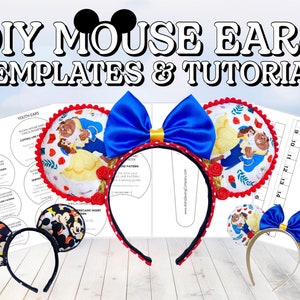 BESTSELLER Mouse Ears Sewing Pattern Template & Video Tutorial | PDF Printable Templates | Easy DIY | Instant Download | Instructions