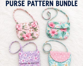 Patrón de costura y videotutorial para bolsos de bebé y niños pequeños / PDF imprimible / Regalo fácil de coser para niñas / Descarga instantánea / Instrucciones