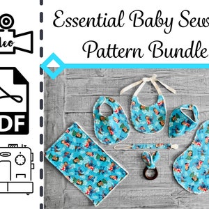 Essential Baby Sewing Patterns & Tutorials Bundle | Printable PDF | Video | Easy DIY Gift to Sew | Instant Download | Instructions | Binky