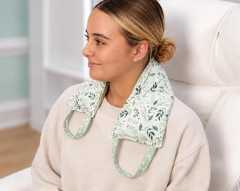 Neck, Back & Shoulder Hot Cold Wrap PDF Sewing Pattern | Microwave Heating Pad + Freezer Pack | Beginner DIY + Video Tutorial + Care Cards