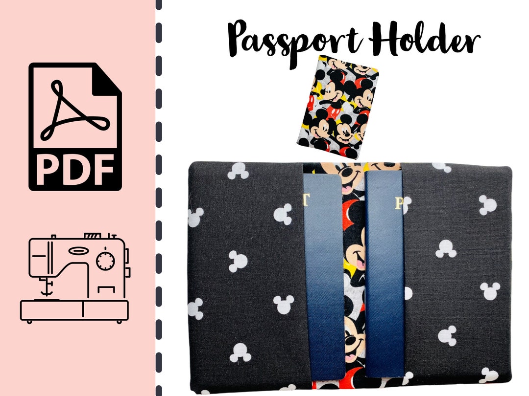 EASY Passport Cover Sewing Pattern Holder PDF Travel Accessory Traveler