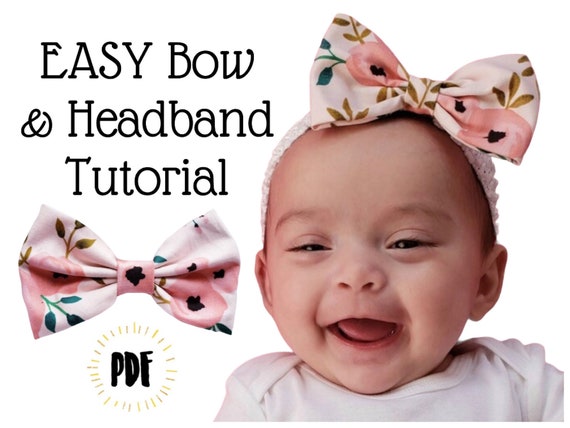 EASY Beginners Sewing a Fabric Hair Bow Headband Project - Etsy EASY Beginners Sewing a Fabric Hair Bow Headband Project - Etsy
