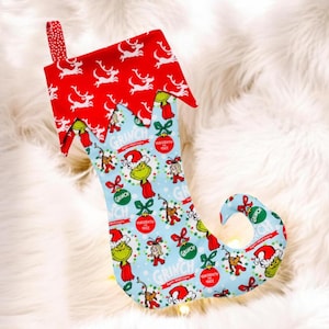Learn to Sew an Elf Stocking PDF | Beginners | EASY | Christmas | Decor | DIY | Pattern | How to | Tutorial | Instructions | Quick | Holiday