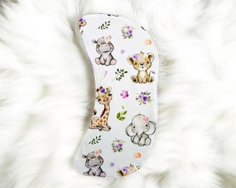 Easy Burp Cloth Sewing Pattern & VIDEO Tutorial | Curved Moon | Printable PDF | Easy DIY Gift to Sew Newborns | Baby Shower Gift | Template