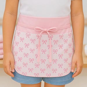 Easy Toddler & Kids Half Apron Sewing Pattern PDF + VIDEO Tutorial | Beginner Friendly, Printable, Adjustable Waist Ties, DIY Child Apron