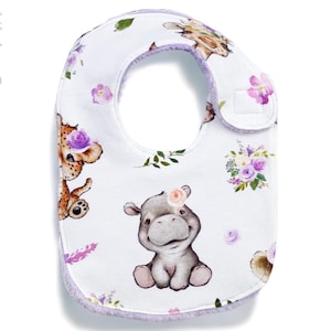 Side Closing Baby and Toddler Bib Sewing Pattern & Tutorial | Printable PDF | Easy DIY Baby Shower Gift to Sew Boys or Girls | Beginners