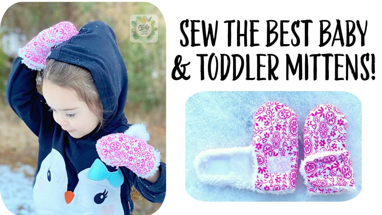 Baby and Toddler Winter Wrap Mittens Sewing Pattern & VIDEO Tutorial ...
