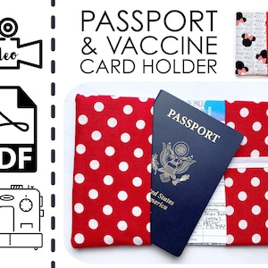 EASY Passport Wallet Sewing Pattern | Holder | PDF | Travel Accessory | Traveler | Gift | Protector | Beginner | International | Men Women