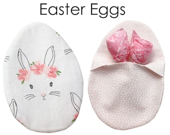 Patrón de costura y videotutorial para huevos de Pascua de tela rellenables / PDF imprimible / Regalo fácil de hacer tú mismo / Descarga instantánea / Instrucciones