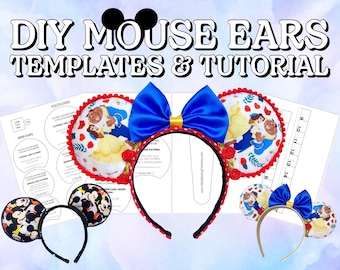 BESTSELLER Best Day Ever Mouse Ears Sewing Pattern Template & Video Tutorial | Printable PDF | Easy DIY | Instant Download | Instructions