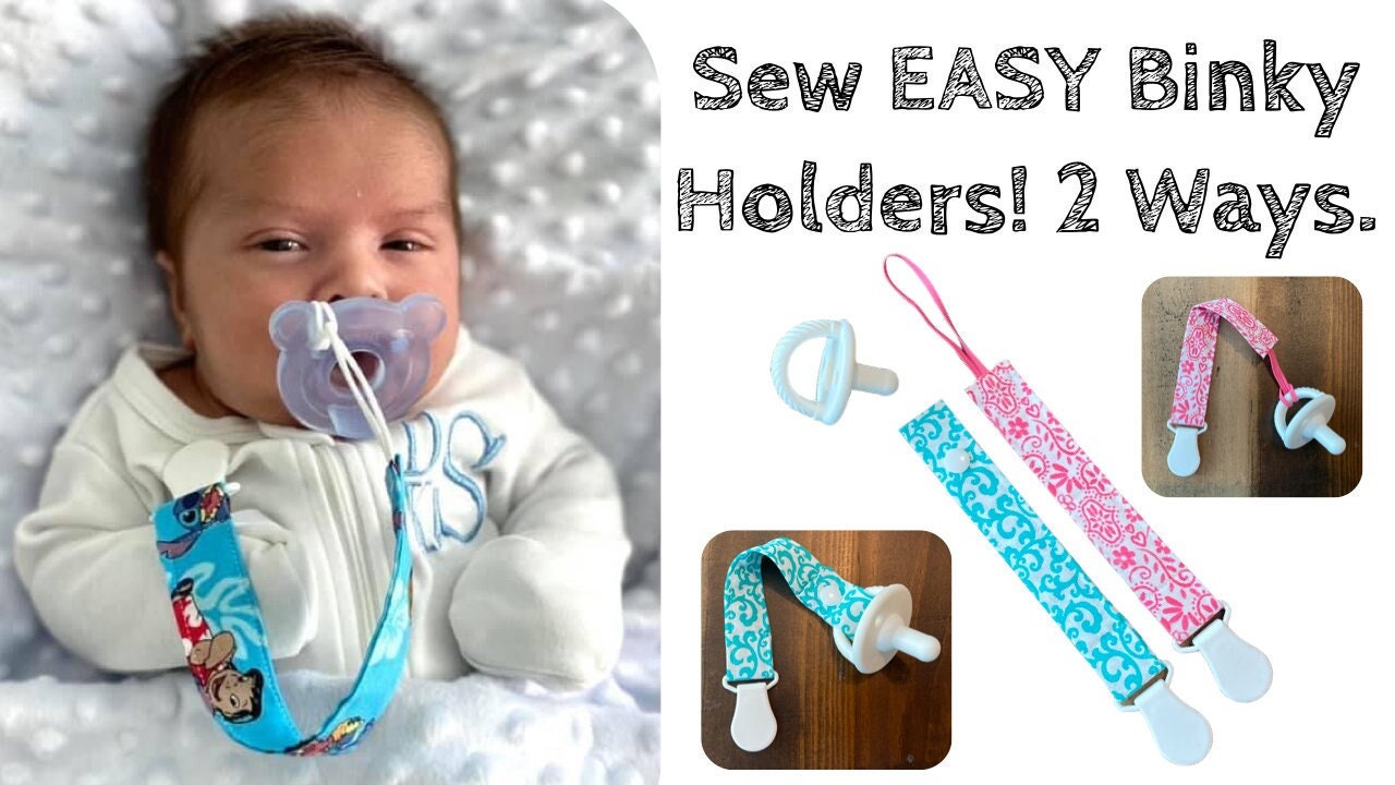 Baby Binky Clip Holder Sewing Pattern & Tutorial Elastic Etsy