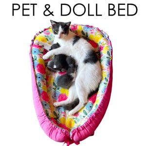 Fur Baby or Baby Doll Nest Bed Sewing Pattern & VIDEO Tutorial | Printable PDF | Easy DIY Gift to Sew | Boy Girl | Cats | Dogs | Kitten Gift